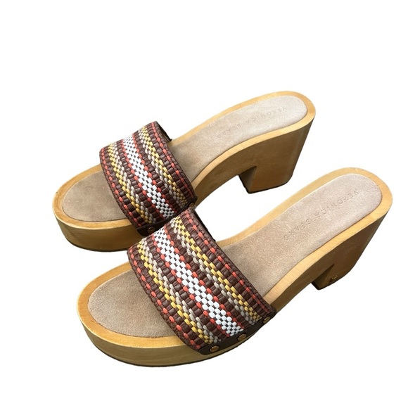 Veronica Beard Hannalee Woven Platform Woman Sandal Tan/Brown Size 9.5 - Picture 1 of 13